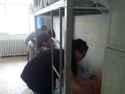 學生處舉辦首屆“宿舍內務大比武”活動